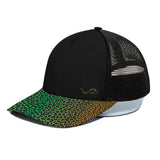 WAV Trucker Hat - Neon Leopard Green