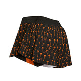 BW Orange Dip Women's Sport Skorts With Pocket