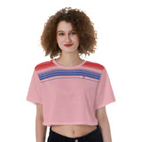 MOE Woman's Cropped Jersey - Vintage Pink